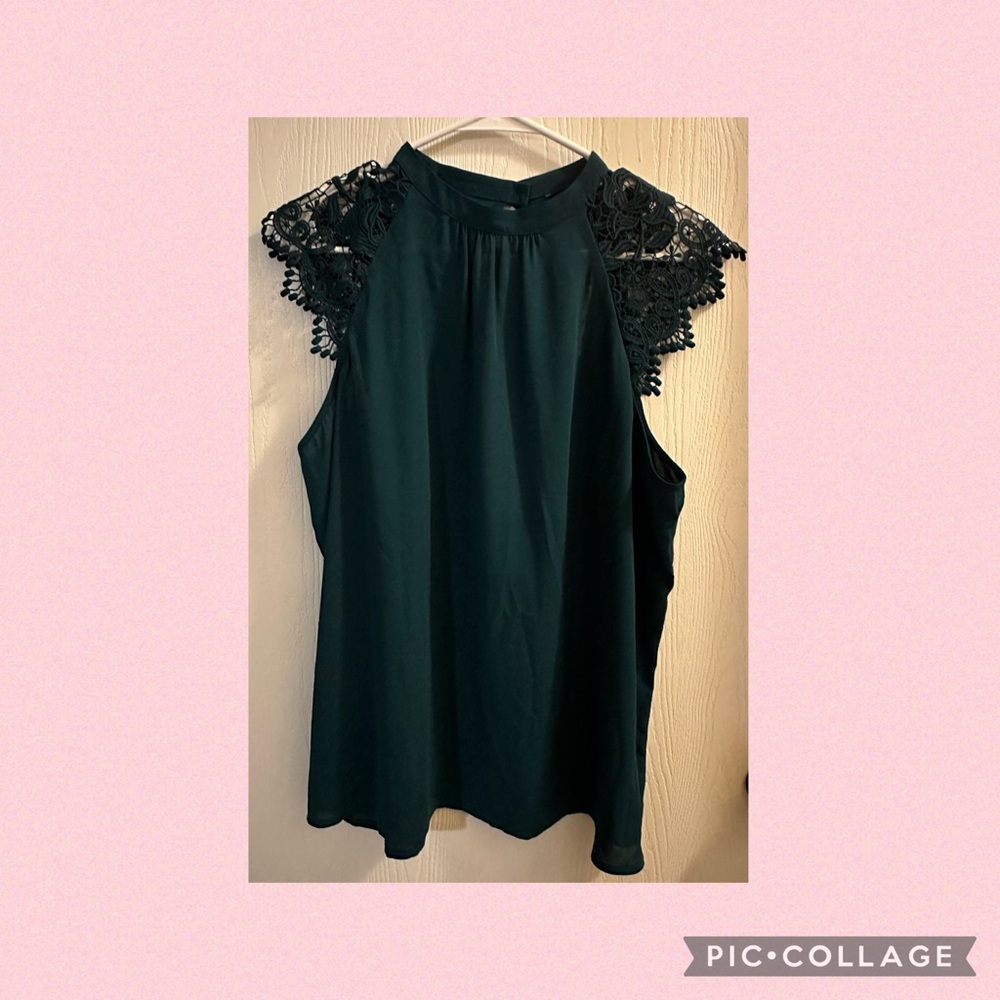Express detailed sleeve blouse